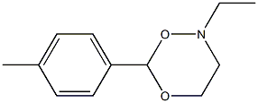 2-Ethyl-6-(4-methylphenyl)-3,4-dihydro-2H-1,5,2-dioxazine Struktur