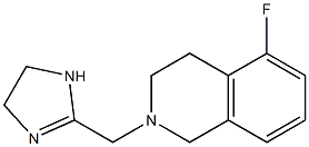 2-[[(1,2,3,4-Tetrahydro-5-fluoroisoquinolin)-2-yl]methyl]-4,5-dihydro-1H-imidazole Struktur