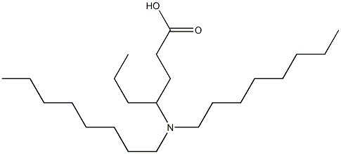 4-(Dioctylamino)heptanoic acid Struktur