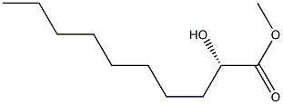 [S,(+)]-2-Hydroxycapric acid methyl ester Struktur