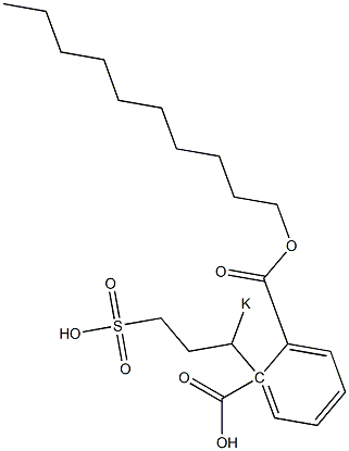 Phthalic acid 1-decyl 2-(1-potassiosulfopropyl) ester Struktur