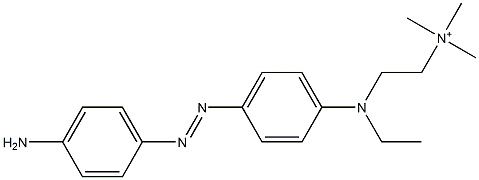 2-[p-(p-Aminophenylazo)-N-ethylanilino]ethyltrimethylaminium Struktur