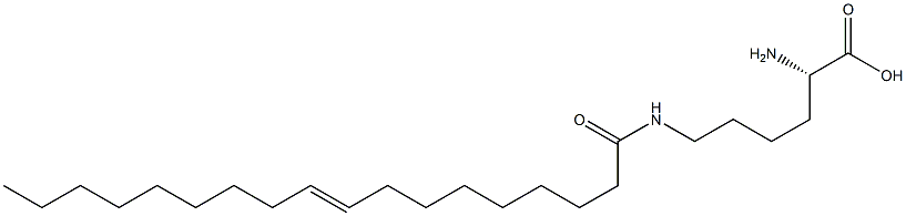 N6-(9-Octadecenoyl)lysine Struktur