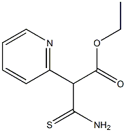 2-Ethoxycarbonyl-2-(2-pyridyl)thioacetamide Struktur