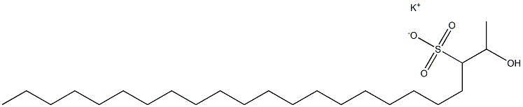 2-Hydroxytricosane-3-sulfonic acid potassium salt Struktur