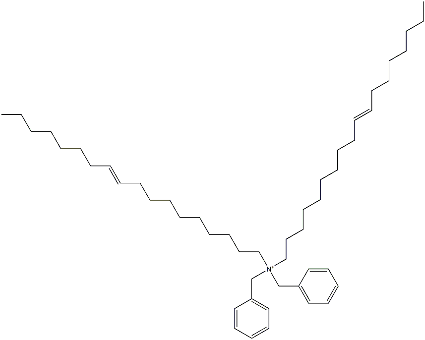 Di(10-octadecenyl)dibenzylaminium Struktur