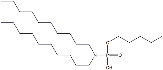 N,N-Didecylamidophosphoric acid hydrogen pentyl ester Struktur