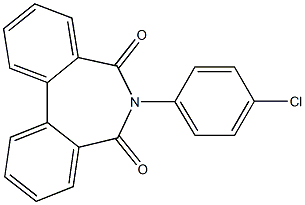 6-(4-Chlorophenyl)-5H-dibenz[c,e]azepine-5,7(6H)-dione Struktur