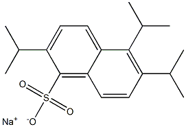 2,5,6-Triisopropyl-1-naphthalenesulfonic acid sodium salt Struktur