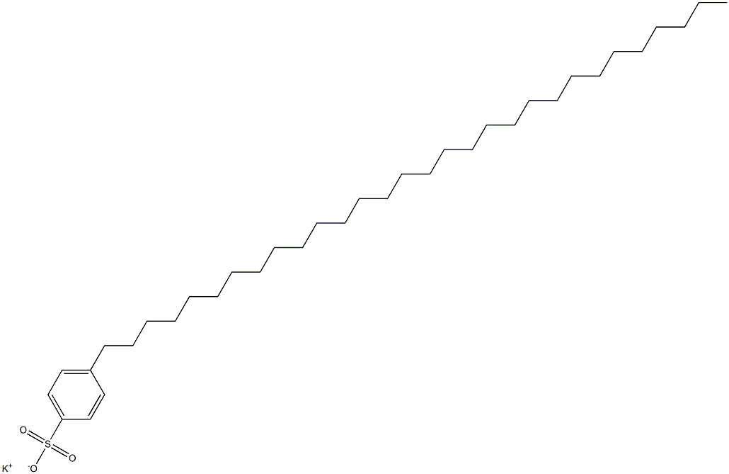 4-Triacontylbenzenesulfonic acid potassium salt Struktur