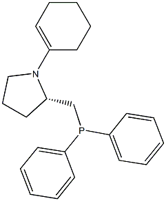 (2S)-1-(1-Cyclohexenyl)-2-[(diphenylphosphino)methyl]pyrrolidine Struktur