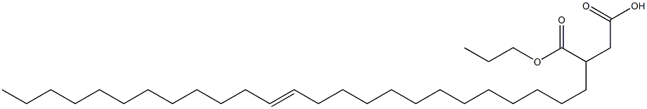 3-(13-Pentacosenyl)succinic acid 1-hydrogen 4-propyl ester Struktur