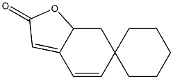 Spiro[benzofuran-6(7H),1'-cyclohexan]-2(7aH)-one Struktur