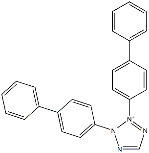 2,3-Di(biphenyl-4-yl)-2H-tetrazole-3-ium Struktur