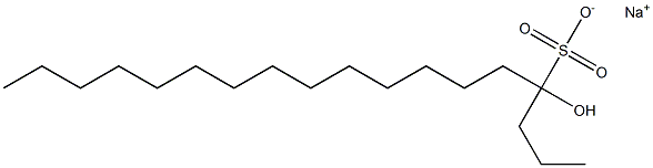 4-Hydroxyoctadecane-4-sulfonic acid sodium salt Struktur