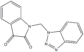 1-(1H-Benzotriazol-1-ylmethyl)-1H-indole-2,3-dione Struktur