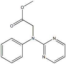 N-(2-Pyrimidinyl)-L-phenylglycine methyl ester Struktur