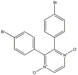 2,3-Bis(4-bromophenyl)pyrazine 1,4-dioxide Struktur