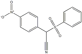 2-(4-Nitrophenyl)-2-phenylsulfonylacetonitrile Struktur