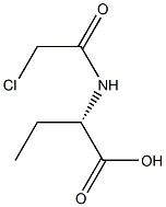 [S,(-)]-2-(2-Chloroacetylamino)butyric acid Struktur