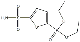 5-(Diethoxyphosphinyl)thiophene-2-sulfonamide Struktur