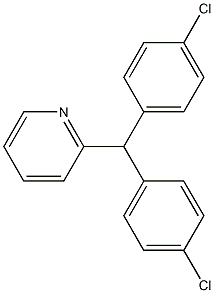 2-[Bis(4-chlorophenyl)methyl]pyridine Struktur