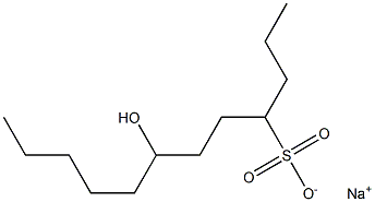 7-Hydroxydodecane-4-sulfonic acid sodium salt Struktur