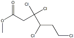 3,3,4,6-Tetrachlorohexanoic acid methyl ester Struktur