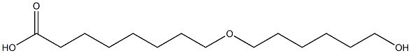 8-(6-Hydroxyhexyloxy)octanoic acid Struktur