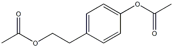 Acetic acid 4-(2-acetoxyethyl)phenyl ester Struktur