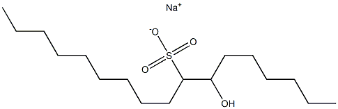 7-Hydroxyheptadecane-8-sulfonic acid sodium salt Struktur