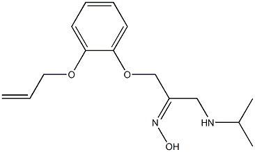 1-[2-(2-Propenyloxy)phenoxy]-3-isopropylaminoacetone (E)-oxime Struktur