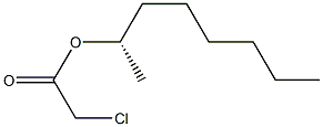 (+)-Chloroacetic acid (S)-1-methylheptyl ester Struktur