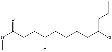 4,9-Dichlorododecanoic acid methyl ester Struktur