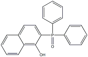 (1-Hydroxy-2-naphtyl)diphenylphosphine oxide Struktur