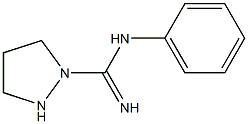 1-(N-Phenylamidino)pyrazolidine Struktur