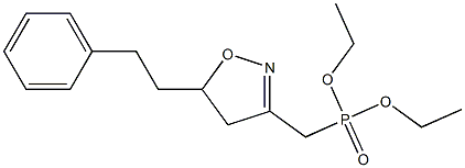 [[(4,5-Dihydro-5-phenethylisoxazol)-3-yl]methyl]phosphonic acid diethyl ester Struktur