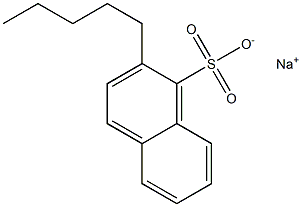 2-Pentyl-1-naphthalenesulfonic acid sodium salt Struktur