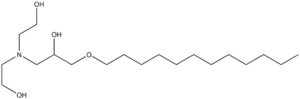 1-[Bis(2-hydroxyethyl)amino]-3-dodecyloxy-2-propanol Struktur