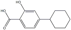 4-Cyclohexylsalicylic acid Struktur