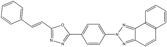 2-[4-(5-Styryl-1,3,4-oxadiazol-2-yl)phenyl]-2H-naphtho[1,2-d]triazole Struktur