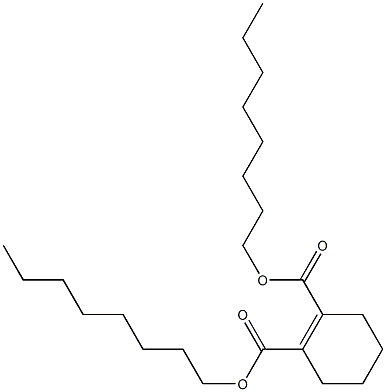 1-Cyclohexene-1,2-dicarboxylic acid dioctyl ester Struktur