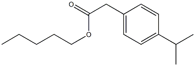 (p-Isopropylphenyl)acetic acid pentyl ester Struktur