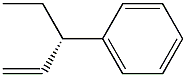 [S,(+)]-3-Phenyl-1-pentene Struktur