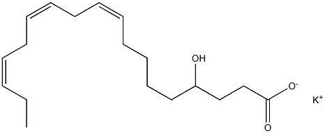 4-Hydroxylinoleic acid potassium salt Struktur