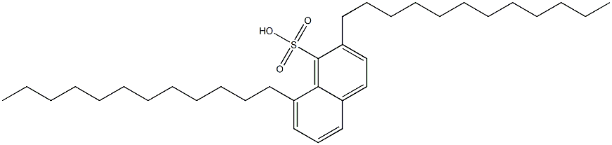 2,8-Didodecyl-1-naphthalenesulfonic acid Struktur