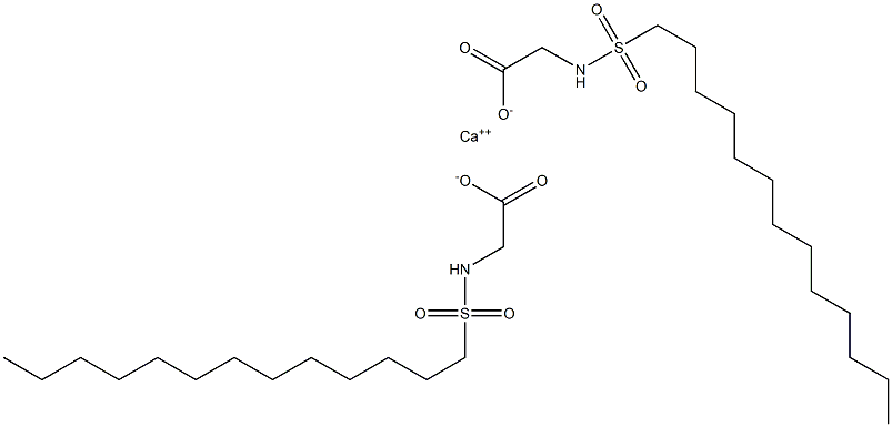 Bis(N-tridecylsulfonylglycine)calcium salt Struktur