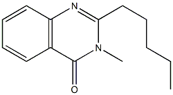 2-Pentyl-3-methylquinazolin-4(3H)-one Struktur