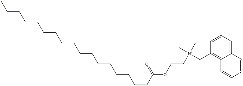 N,N-Dimethyl-N-[2-[(1-oxooctadecyl)oxy]ethyl]-1-naphthalenemethanaminium Struktur