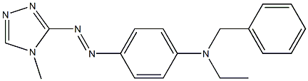 N-Ethyl-N-[4-[(4-methyl-4H-1,2,4-triazol-3-yl)azo]phenyl]benzenemethanamine Struktur